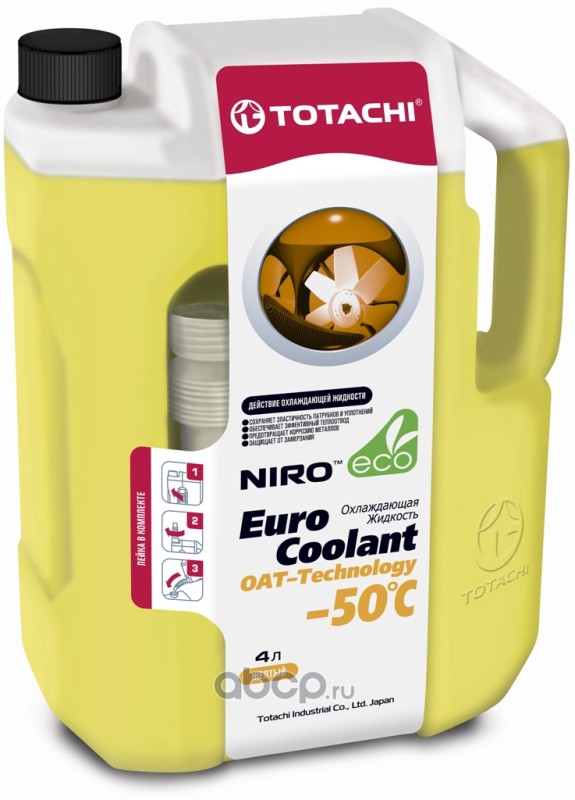 Охлаждающая жидкость NIRO EURO COOLANT OAT - Technology   -50 C     4л